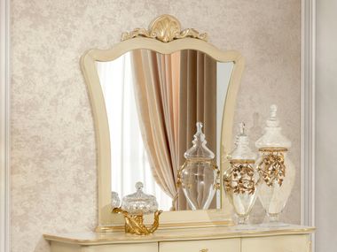 Specchio in legno con cornice da parete TIMELESS SERENITY Modenese Luxury Interiors