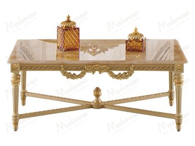 Rectangular marble coffee table IMPERIAL MAJESTY Modenese Luxury Interiors