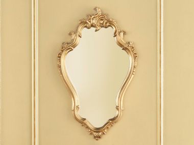 Specchio in noce da parete con cornice LUXURY GLOW Modenese Luxury Interiors