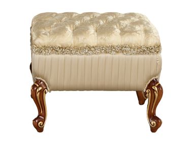 Tufted low fabric stool LUXURY GLOW Modenese Luxury Interiors