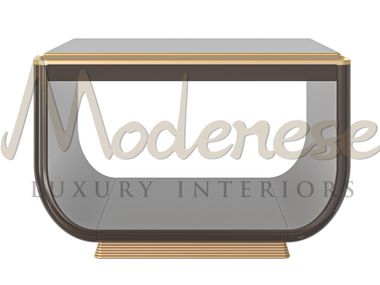 Square ebony coffee table ORNATE LUXE Modenese Luxury Interiors