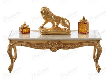 Rectangular marble central coffee table PALATIAL ELEGANCE Modenese Luxury Interiors