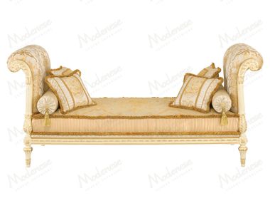 Gepolsterte Tagesliege aus Stoff mit Armlehnen GOLDEN RADIANCE Modenese Luxury Interiors