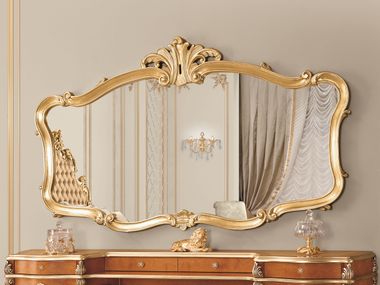 Specchio foglia oro con cornice da parete ROYAL BLEND WALL Modenese Luxury Interiors
