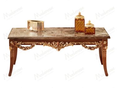 Rectangular marble coffee table RUBINO DELIGHT Modenese Luxury Interiors