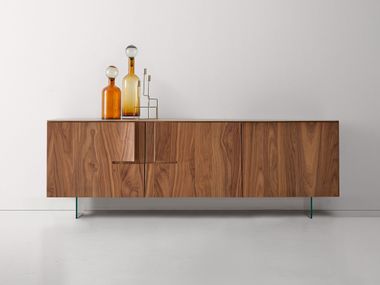 Sideboard aus Walnuss mit Flügeltüren BOOK Modesign