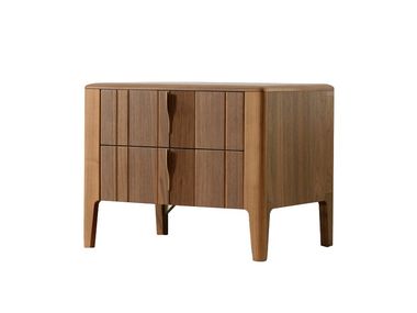 Comodino rettangolare in legno con cassetti DOMINO Modesign