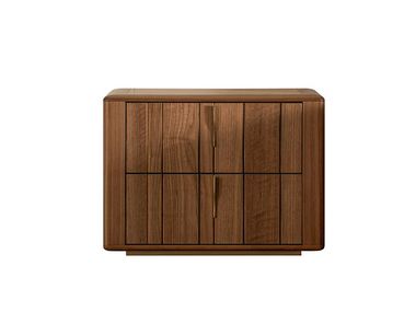 Comodino rettangolare in legno con cassetti MEMPHIS Modesign