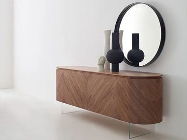 Walnut sideboard with doors OPERA Modesign