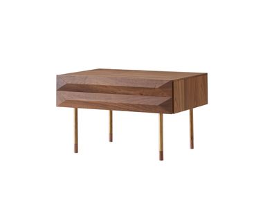 Comodino in noce con cassetto YORK Modesign