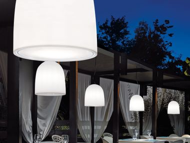 Polyethylene outdoor pendant lamp CAMPANONE OUTDOOR Modo Luce