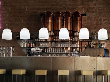 Polyethylene pendant lamp CAMPANONE Modo Luce