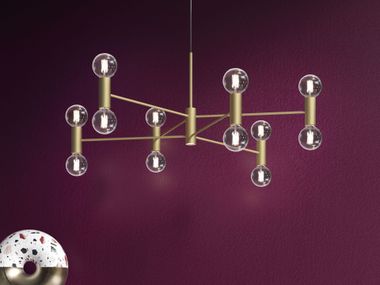 Painted metal pendant lamp CHANDELIER Modo Luce