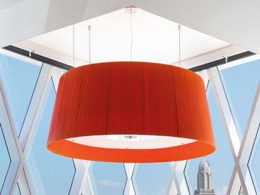 LED fabric pendant lamp MILLELUCI Modo Luce