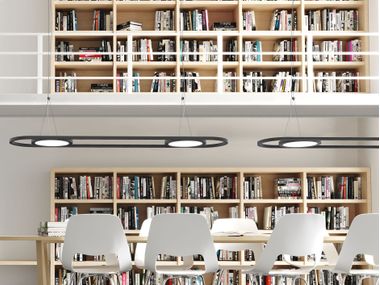 LED painted metal pendant lamp NUCLEO Modo Luce