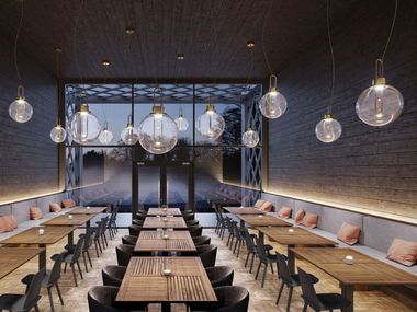 LED PMMA pendant lamp ORB Modo Luce