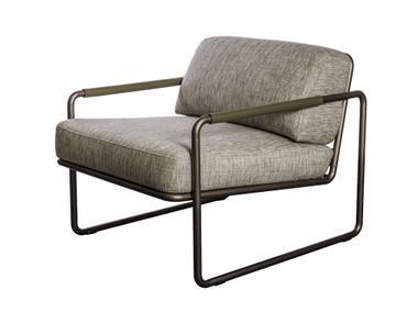 Sled base fabric armchair with armrests A111 MofLiving