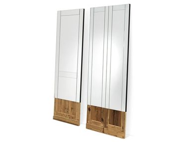 Specchio rettangolare in legno DON'T OPEN Mogg