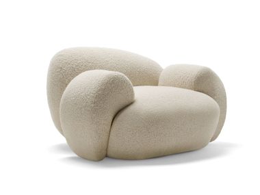 Fabric armchair with armrests MOCHI Mogg
