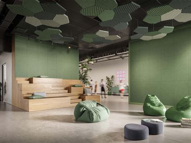 Revêtement mural / panneau acoustique en mycélium PLUMA NATURAL