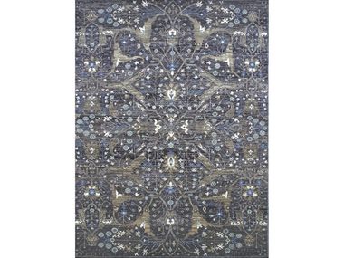 Patterned rectangular handmade wool rug HERIZ - H4006 Mohebban
