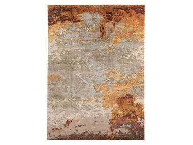 Patterned rectangular handmade Bamboo silk rug LOFT L170A Mohebban