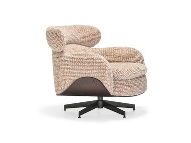 Fabric armchair with armrests LEONARD Molteni & C.