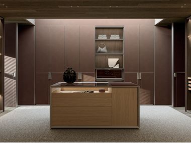 Island wood and glass chest of drawers VETRA Molteni & C.