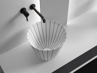 Countertop round washbasin SWING MonBlari