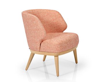 Fabric easy chair with armrests ARIELLA More Contract