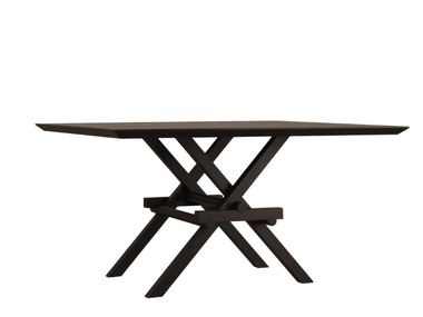 Square ash table LEONARDO Morelato