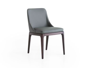 Silla tapizada de cuero ANTIGONA Morica Design