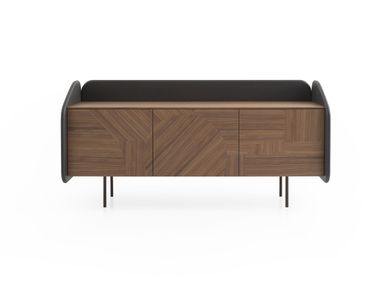 Three-door walnut sideboard INTARSIO 3A Morica Design