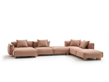 Modular fabric sofa CUADRA-SOFT EDGE Moroso