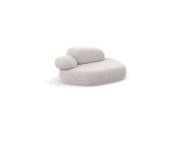 Fabric sofa PEBBLE RUBBLE Moroso