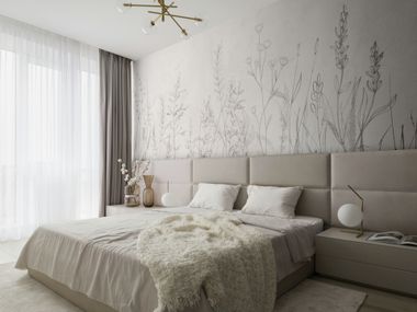 Digital printing wallpaper with floral pattern ARBOREA Murals Wallcoverings