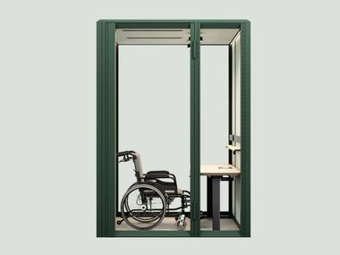 Behinderten- Einzelne Akustikkabine MODULAR WORK 1,5x1,5 Mute