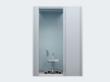 Einzelne Akustikkabine mit integrierter Beleuchtung MODULAR WORK 1,5x1 Mute