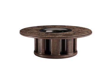 Round garden side table with ice bucket CAVA Myface