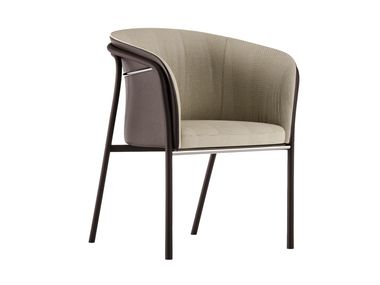 Upholstered fabric garden chair TOM Myface