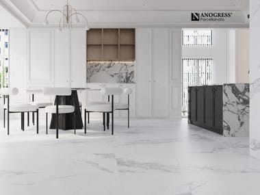 NANOGRESS, FUNES Pavimento/rivestimento in gres porcellanato effetto marmo