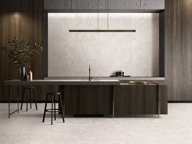 NANOGRESS, VESUVIO Pavimento/rivestimento in gres porcellanato effetto travertino