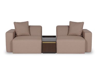 Sofá reto modular de tecido CHOCOLATE NDESIGN