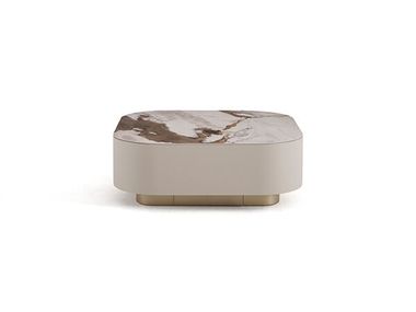 Square low coffee table with porcelain top KALDEA NDESIGN