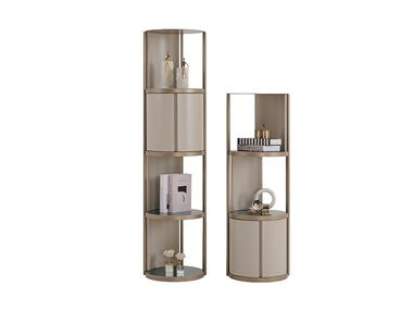 Freestanding wooden and metal bookcase LUNARA NDESIGN
