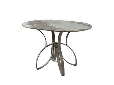 Oval dining table with sculptural base SERENA NDESIGN