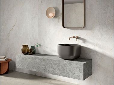 EVEREST SUNRISE Neolith wall/floor tiles with marble effect By NEOLITH