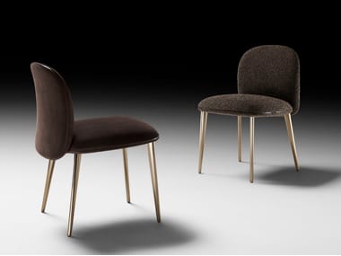 Sedia imbottita in tessuto BIRKY NEUTRA