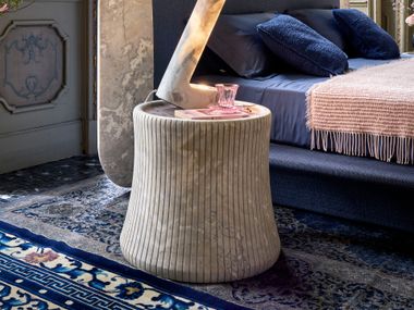 Round marble coffee table MEG NEUTRA