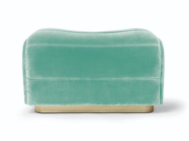 Pouf rettangolare in velluto NEWMAN